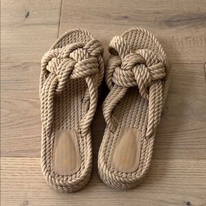 H&M Beige Rope Sandals